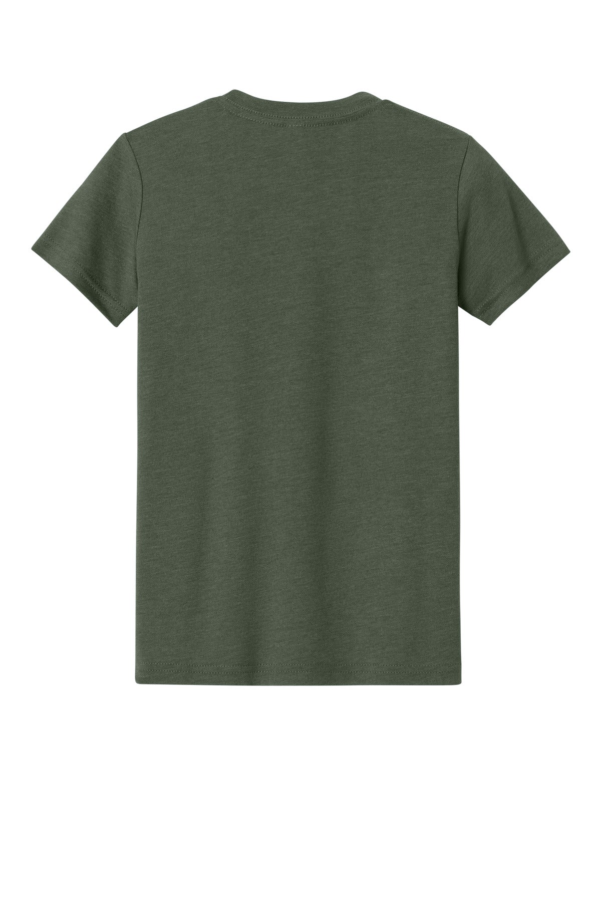 Custom Embroidered Bella + Canvas T-Shirts  in Heather Military Green