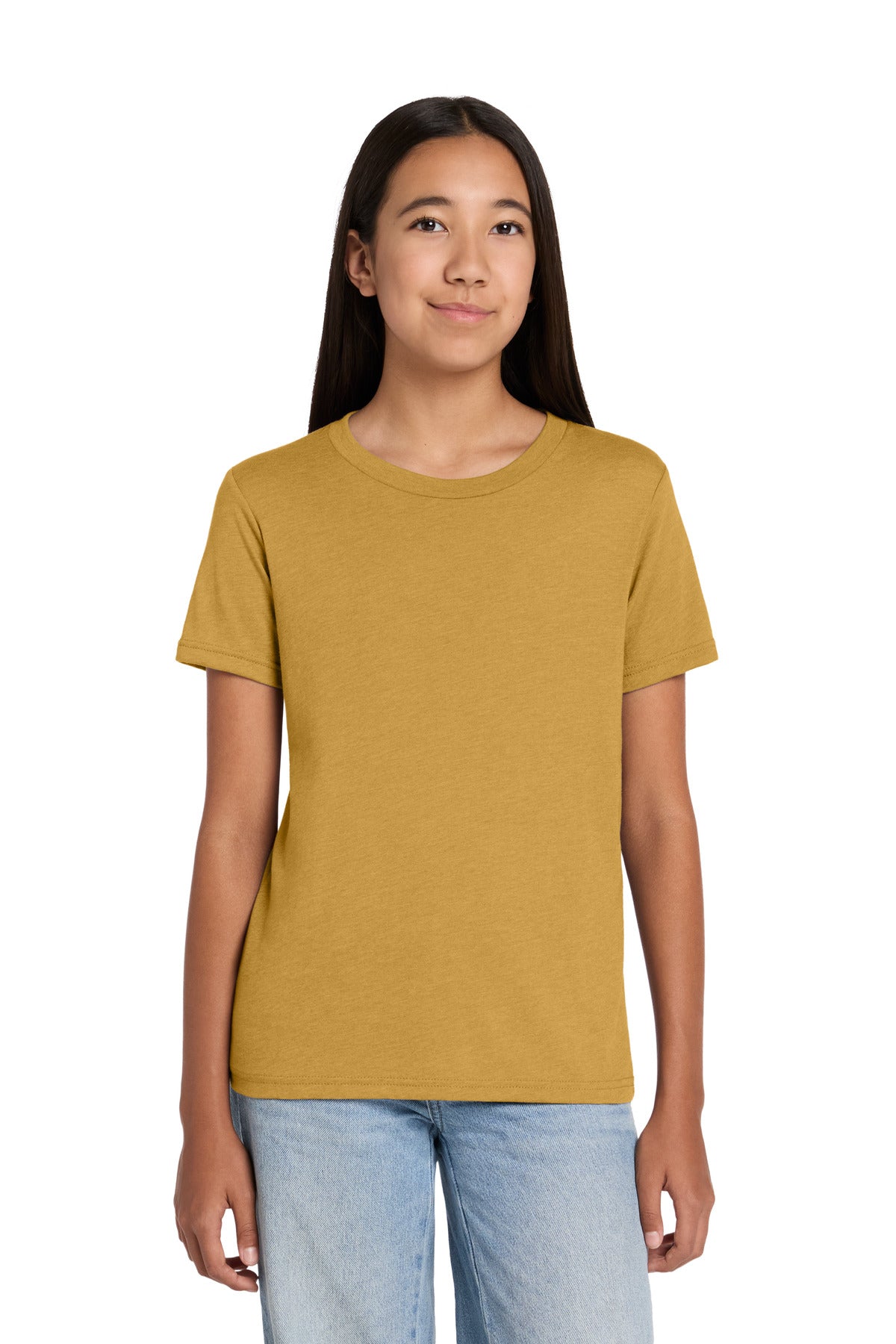 Custom Embroidered Bella + Canvas T-Shirts  in Heather Mustard