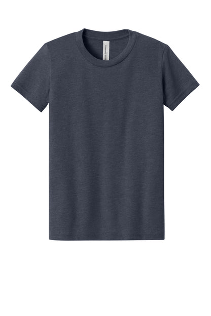 Custom Embroidered Bella + Canvas T-Shirts  in Heather Navy
