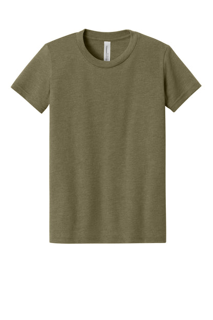 Custom Embroidered Bella + Canvas T-Shirts  in Heather Olive