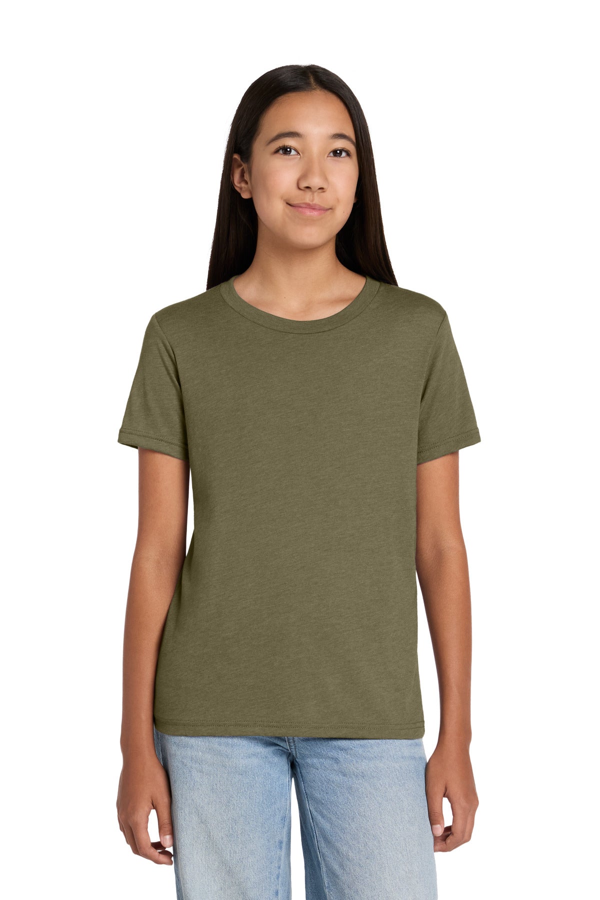 Custom Embroidered Bella + Canvas T-Shirts  in Heather Olive