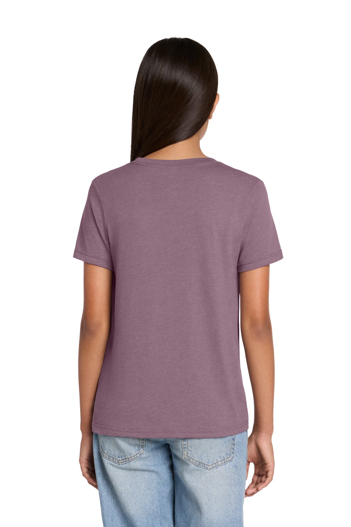 Custom Embroidered Bella + Canvas T-Shirts  in Heather Orchid