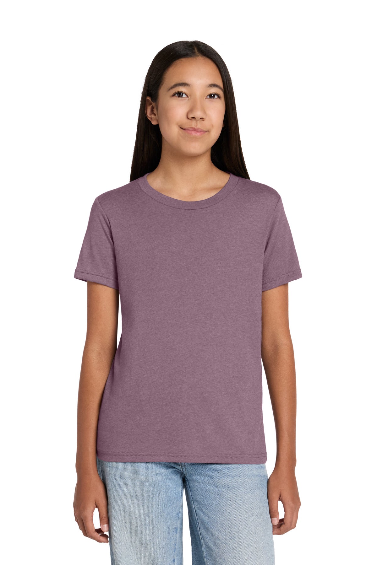 Custom Embroidered Bella + Canvas T-Shirts  in Heather Orchid