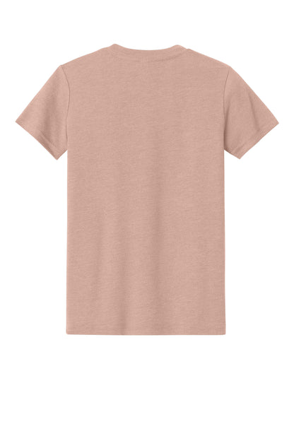 Custom Embroidered Bella + Canvas T-Shirts  in Heather Peach