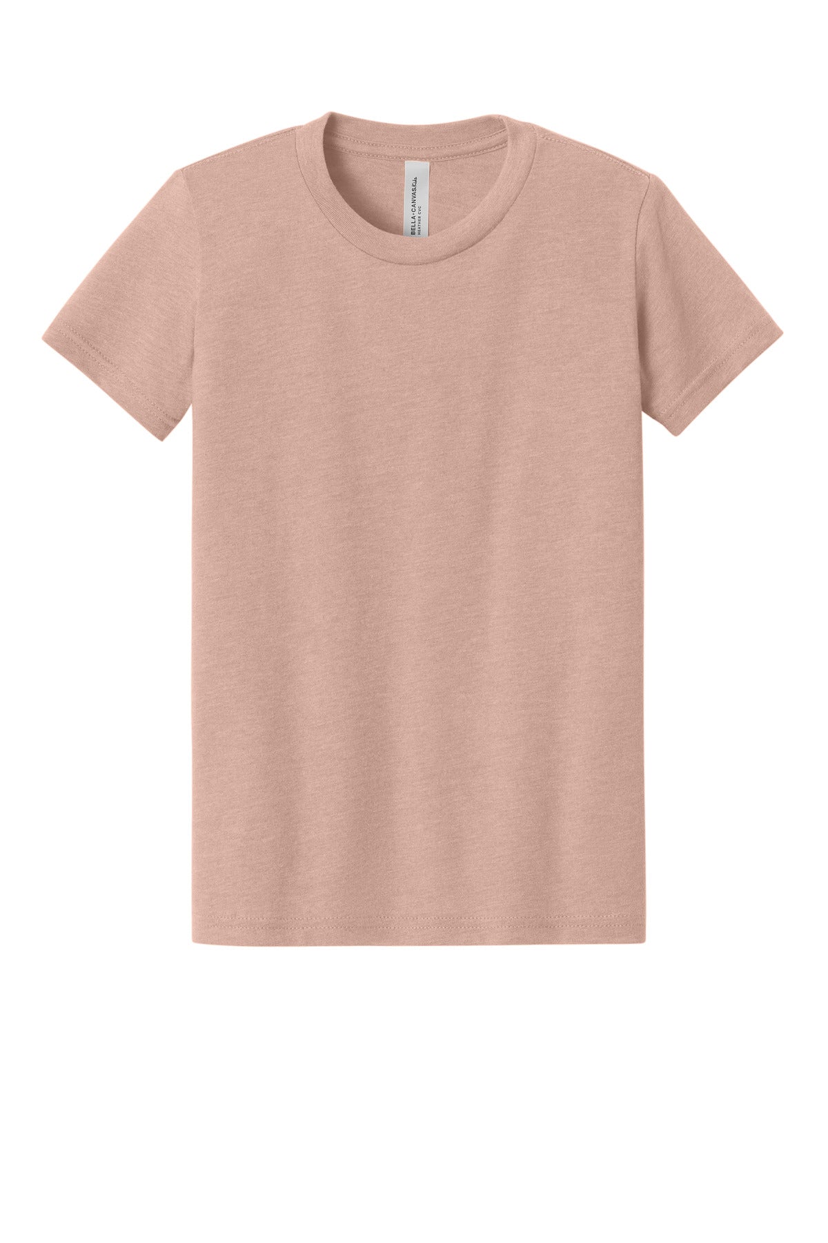 Custom Embroidered Bella + Canvas T-Shirts  in Heather Peach