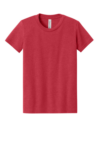 Custom Embroidered Bella + Canvas T-Shirts  in Heather Red