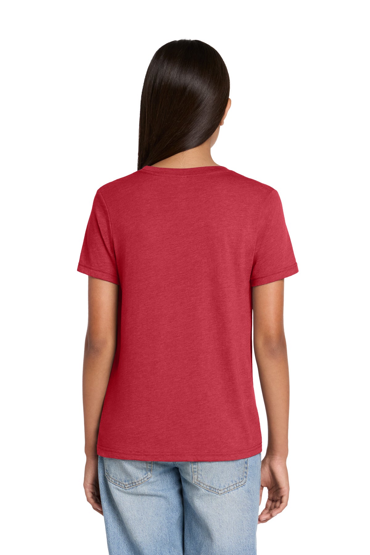 Custom Embroidered Bella + Canvas T-Shirts  in Heather Red