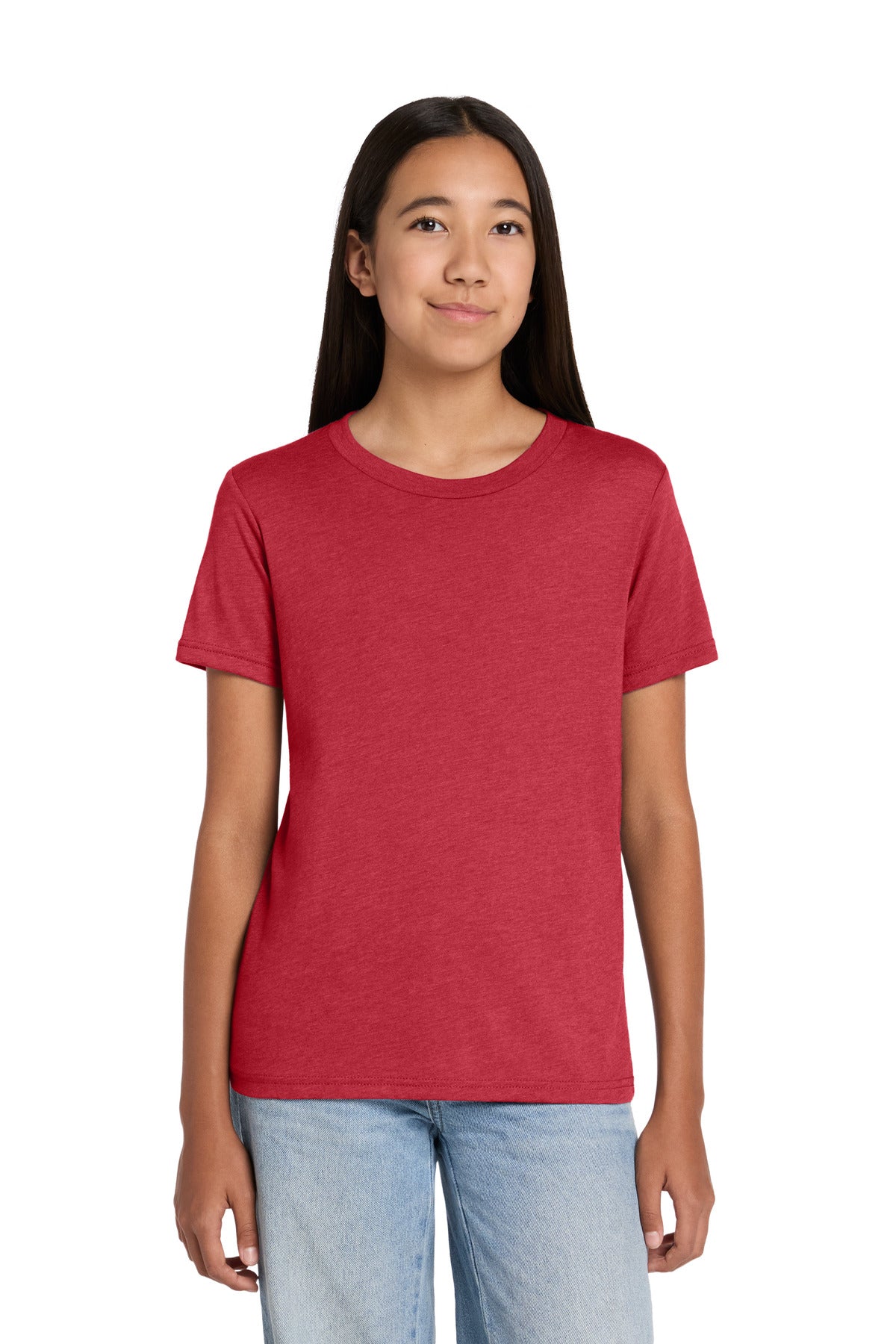 Custom Embroidered Bella + Canvas T-Shirts  in Heather Red