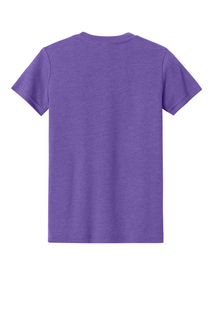 Custom Embroidered Bella + Canvas T-Shirts  in Heather Team Purple
