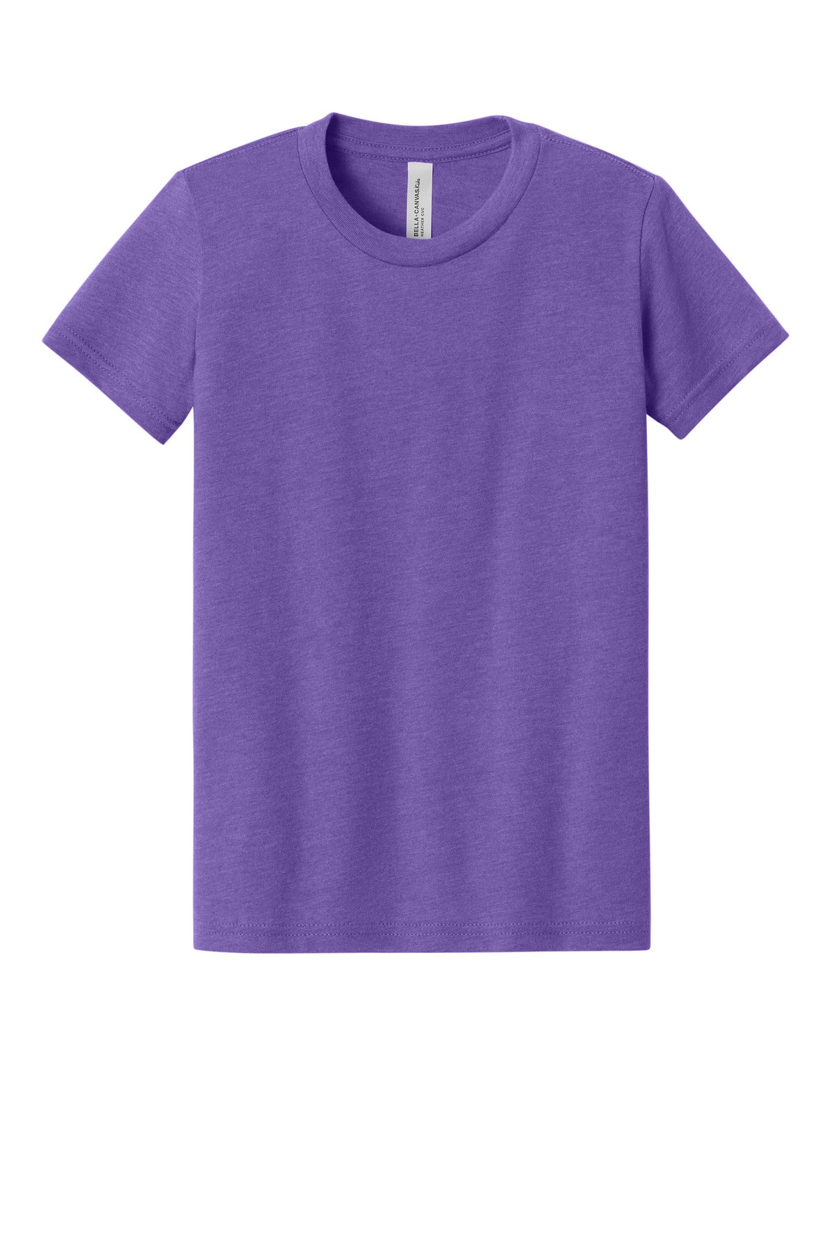Custom Embroidered Bella + Canvas T-Shirts  in Heather Team Purple