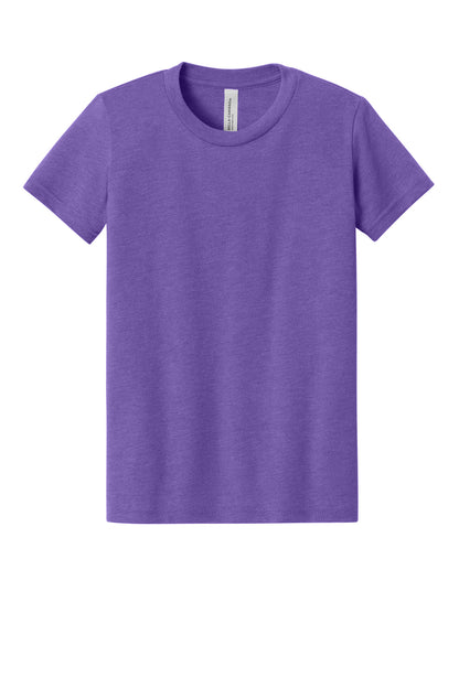 Custom Embroidered Bella + Canvas T-Shirts  in Heather Team Purple