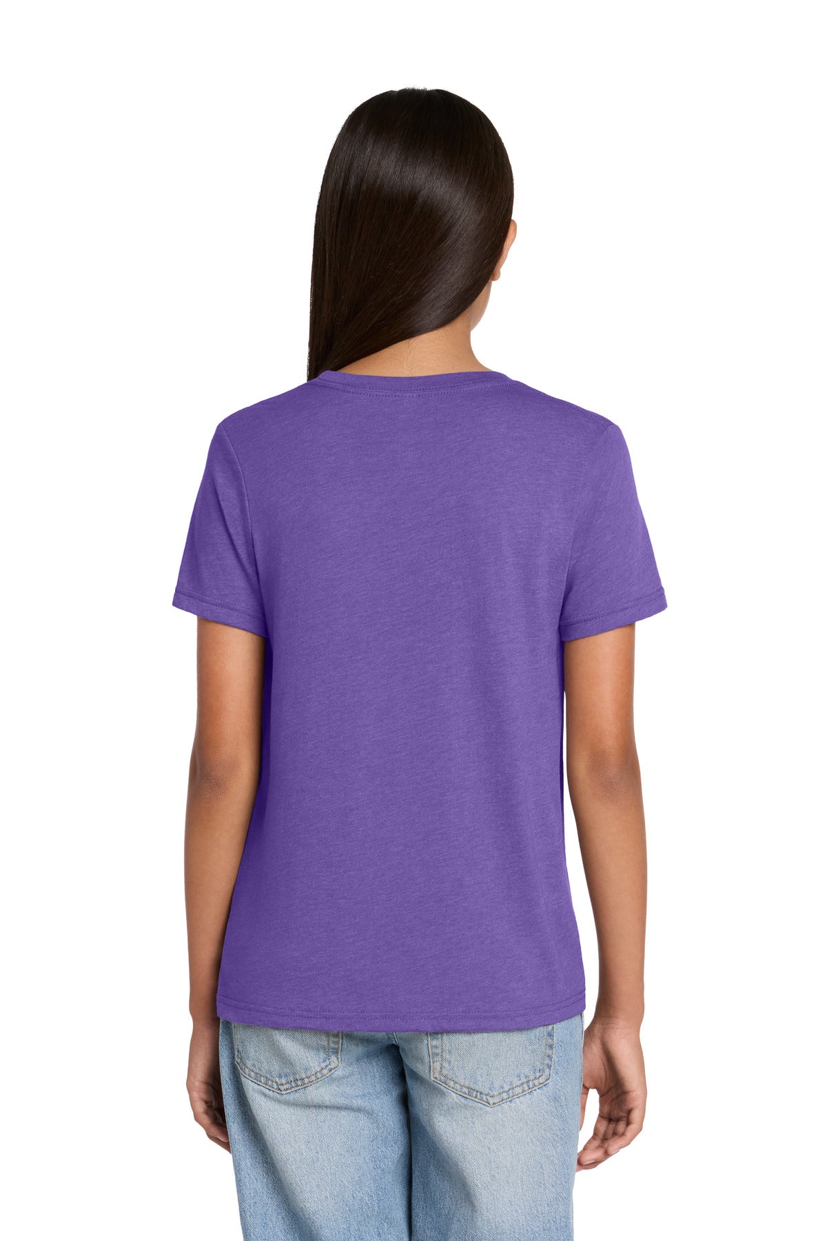Custom Embroidered Bella + Canvas T-Shirts  in Heather Team Purple