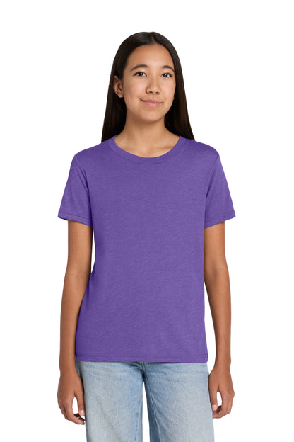 Custom Embroidered Bella + Canvas T-Shirts  in Heather Team Purple
