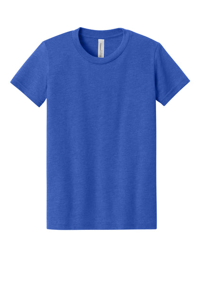 Custom Embroidered Bella + Canvas T-Shirts  in Heather True Royal