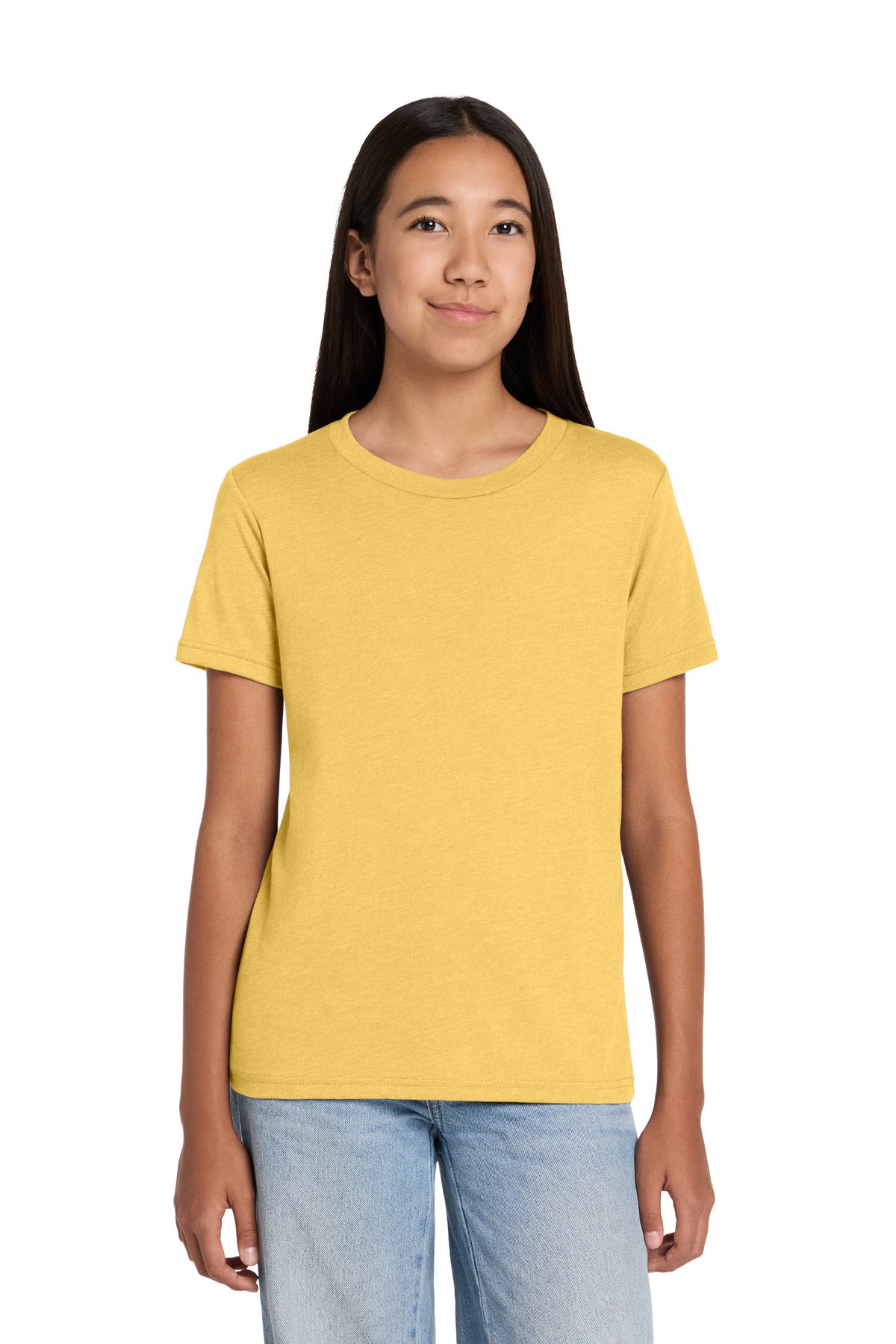Custom Embroidered Bella + Canvas T-Shirts  in Heather Yellow Gold