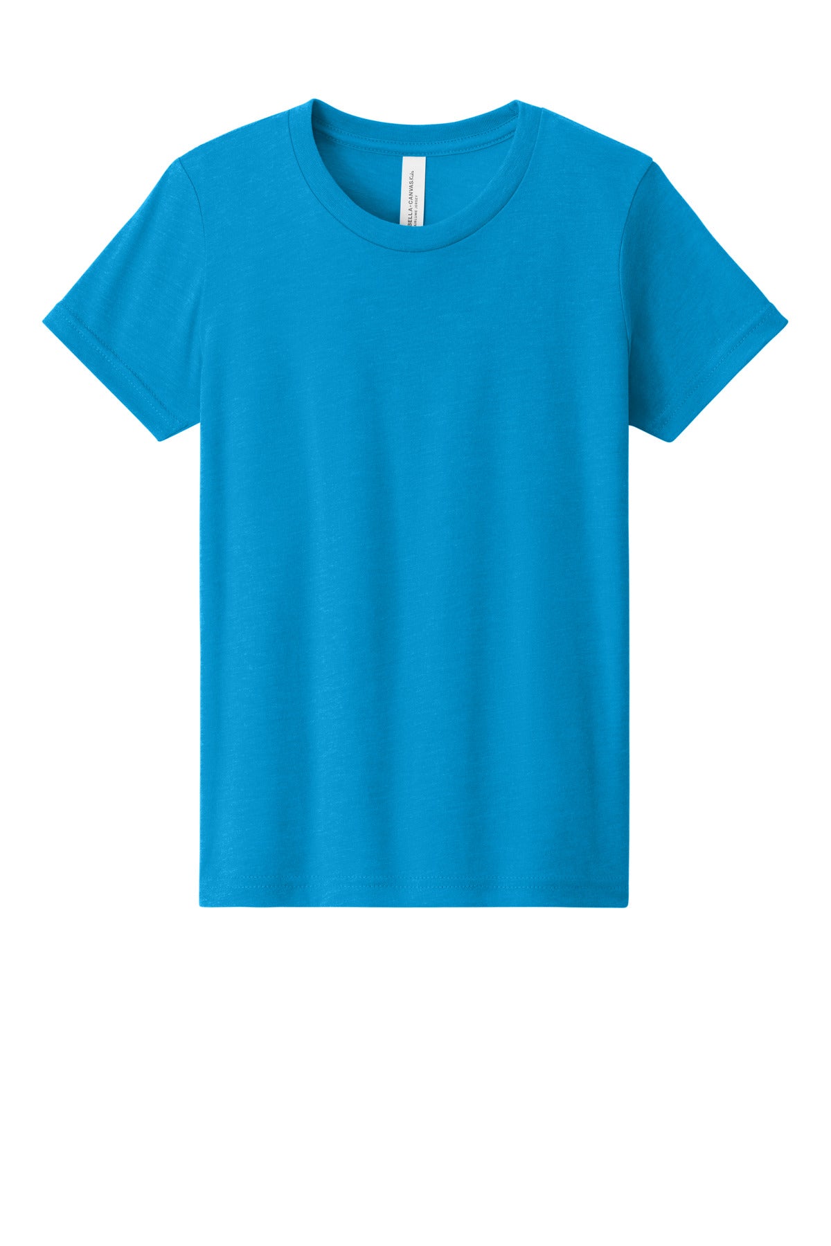 Custom Embroidered Bella + Canvas T-Shirts  in Neon Blue