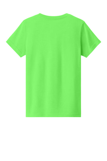 Custom Embroidered Bella + Canvas T-Shirts  in Neon Green