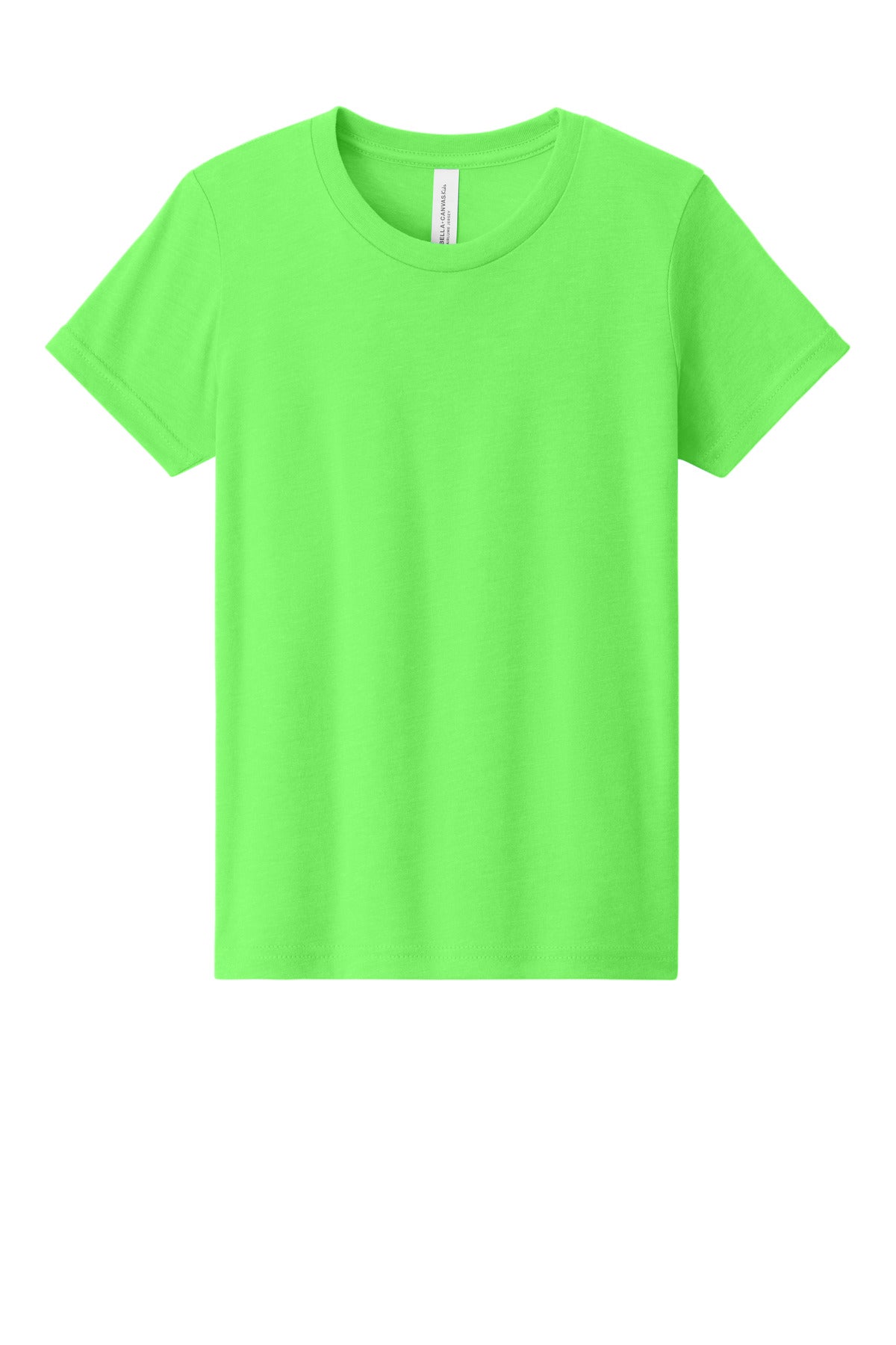 Custom Embroidered Bella + Canvas T-Shirts  in Neon Green