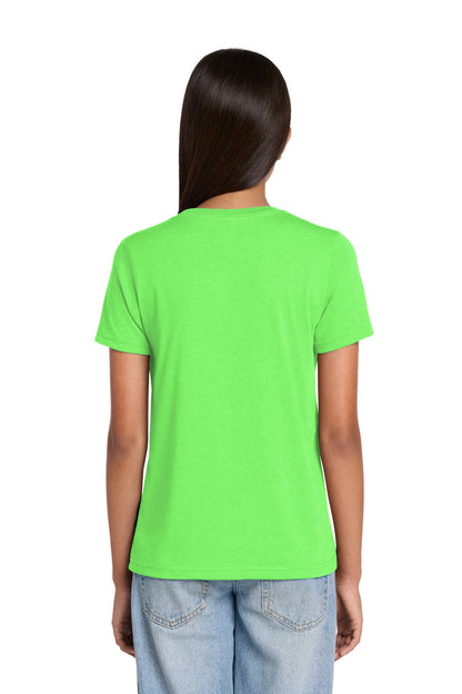 Custom Embroidered Bella + Canvas T-Shirts  in Neon Green