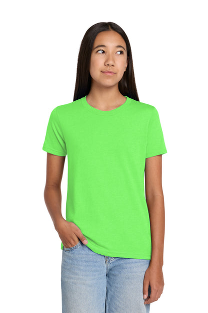 Custom Embroidered Bella + Canvas T-Shirts  in Neon Green