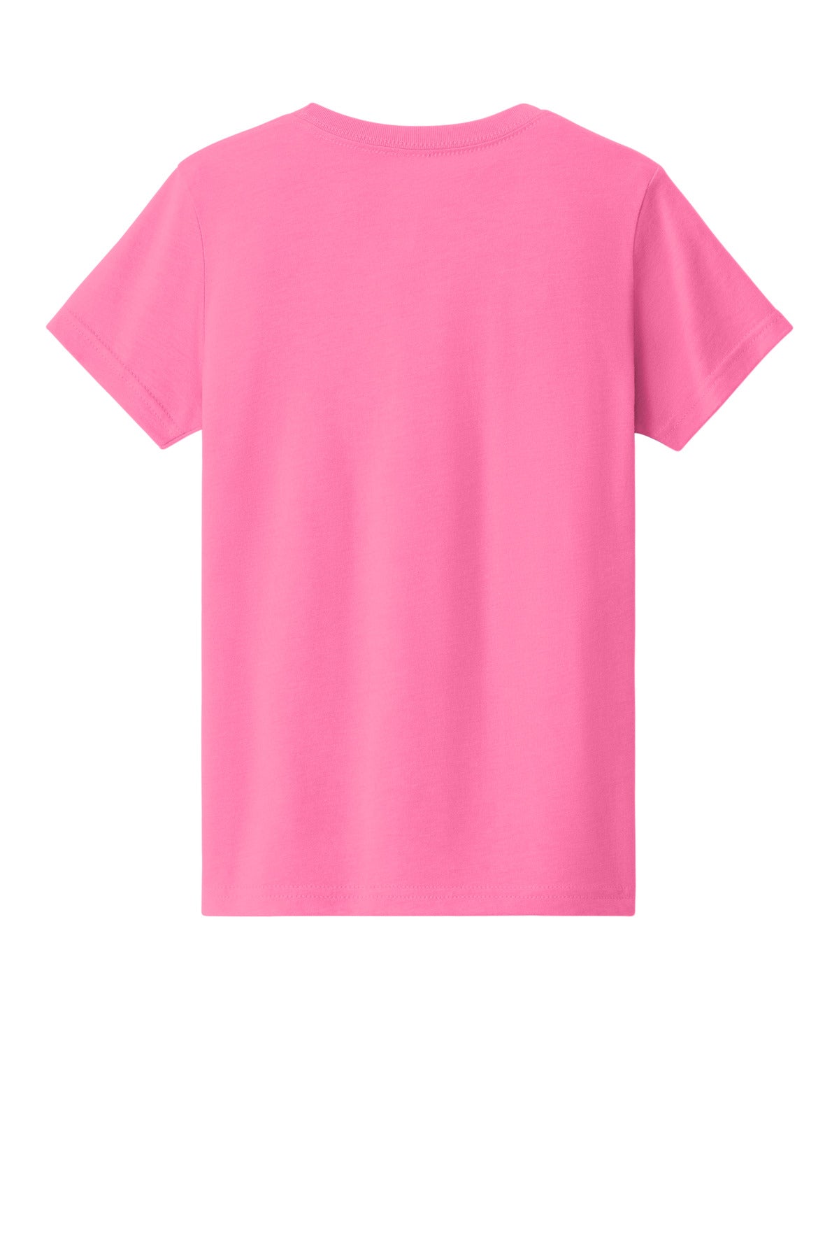 Custom Embroidered Bella + Canvas T-Shirts  in Neon Pink