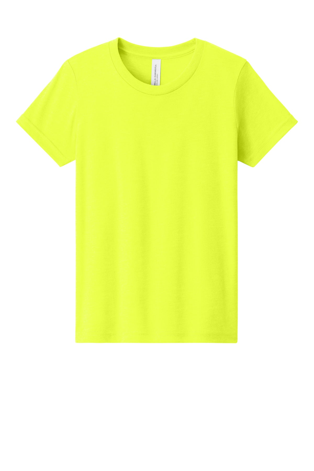 Custom Embroidered Bella + Canvas T-Shirts  in Neon Yellow