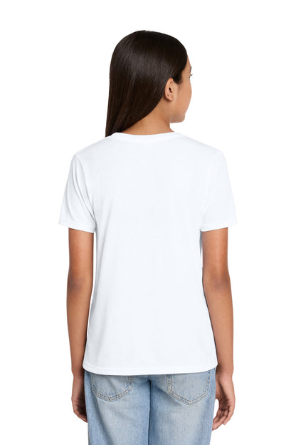 Custom Embroidered Bella + Canvas T-Shirts  in Solid White Blend