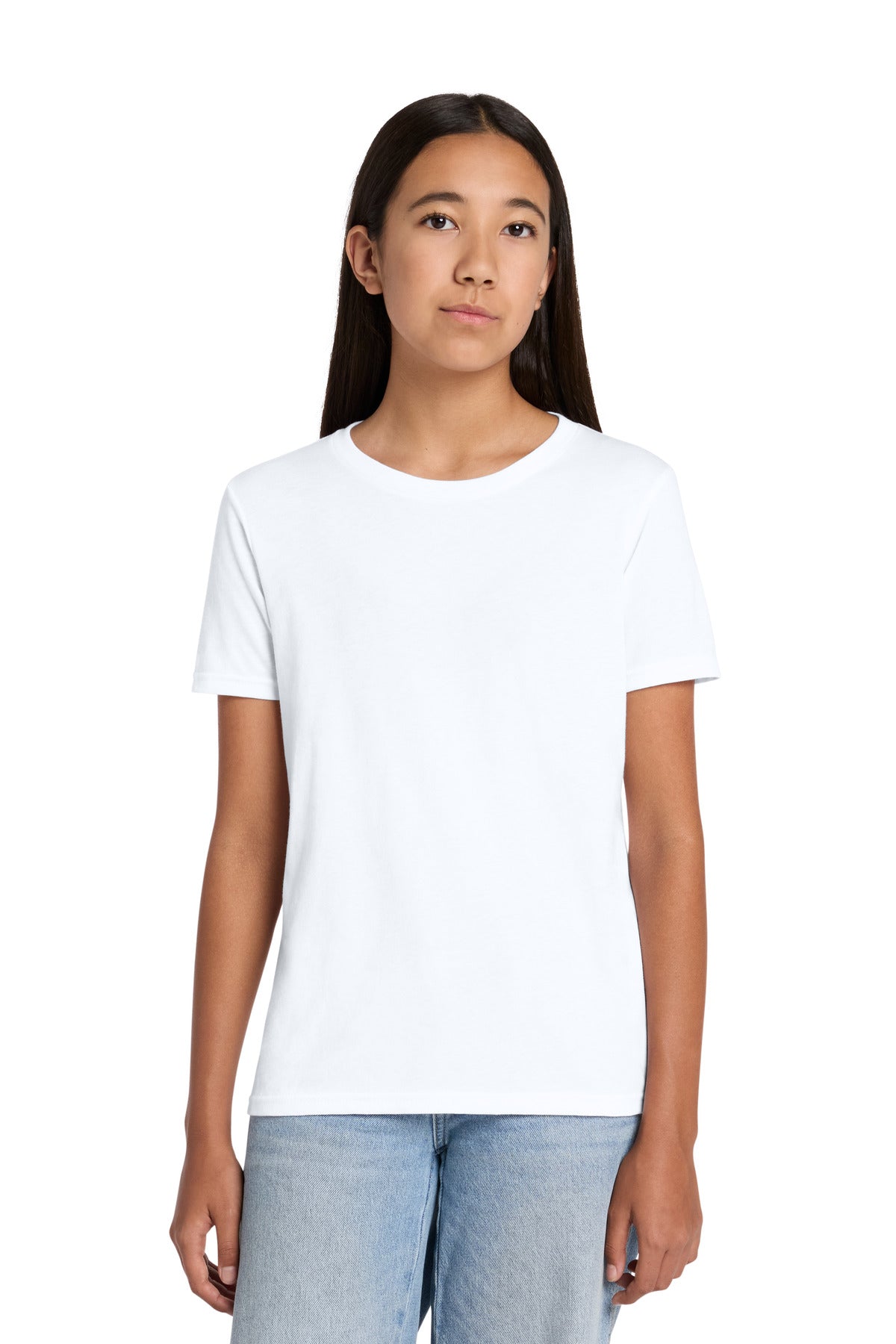 Custom Embroidered Bella + Canvas T-Shirts  in Solid White Blend