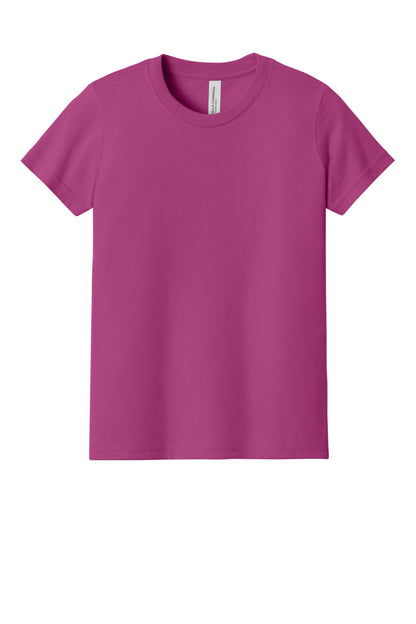 Custom Embroidered Bella + Canvas T-Shirts  in Berry