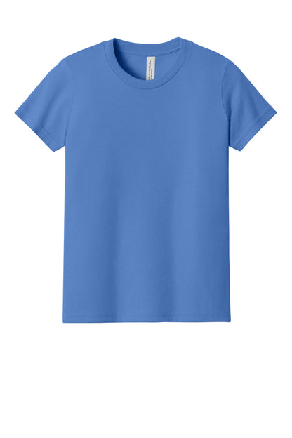 Custom Embroidered Bella + Canvas T-Shirts  in Columbia Blue