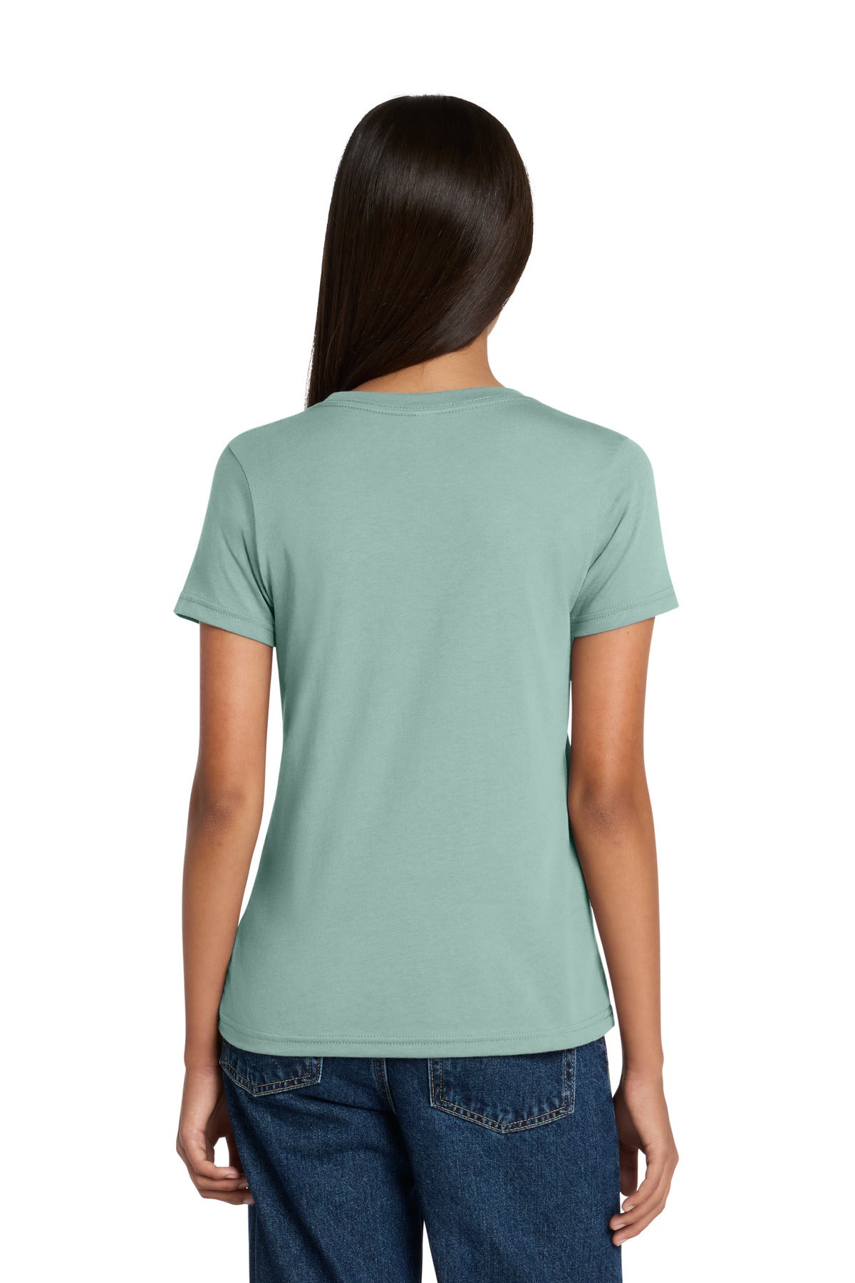 Custom Embroidered Bella + Canvas T-Shirts  in Dusty Blue