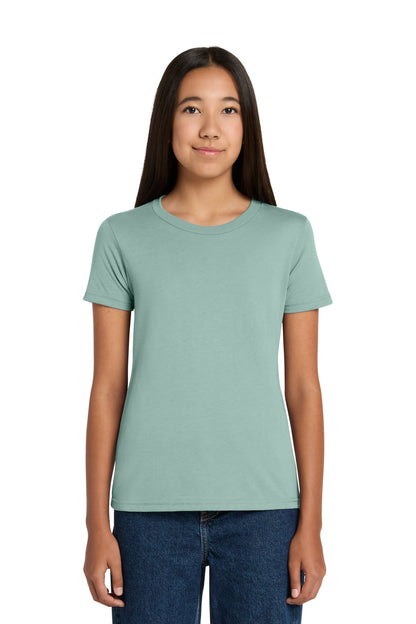 Custom Embroidered Bella + Canvas T-Shirts  in Dusty Blue