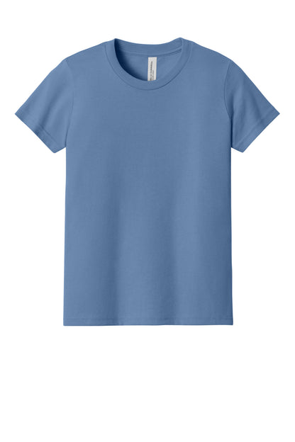 Custom Embroidered Bella + Canvas T-Shirts  in Lavender Blue