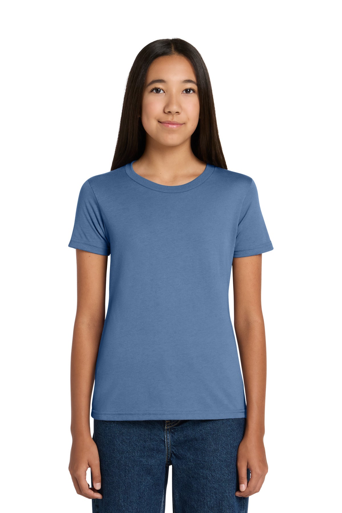 Custom Embroidered Bella + Canvas T-Shirts  in Lavender Blue
