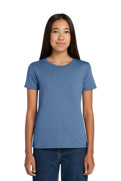 Custom Embroidered Bella + Canvas T-Shirts  in Lavender Blue