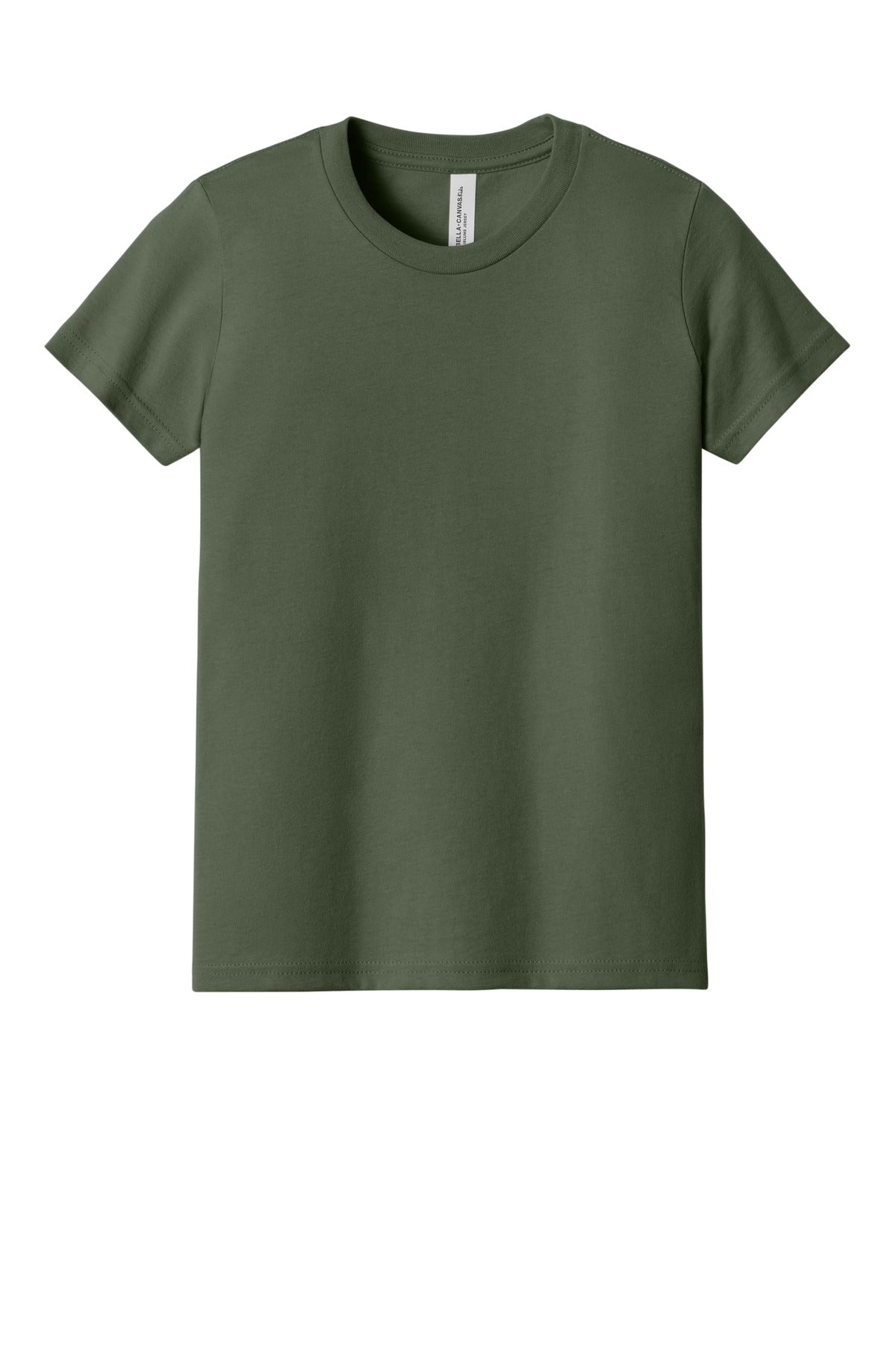 Custom Embroidered Bella + Canvas T-Shirts  in Military Green