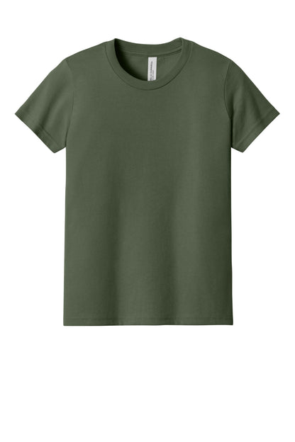 Custom Embroidered Bella + Canvas T-Shirts  in Military Green