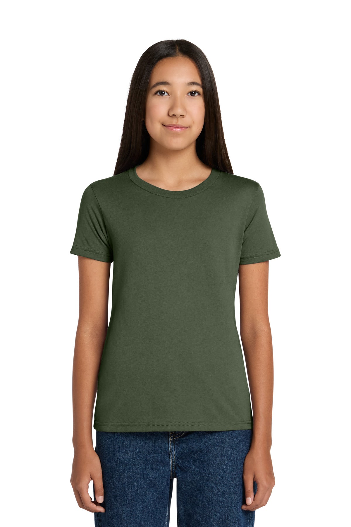 Custom Embroidered Bella + Canvas T-Shirts  in Military Green