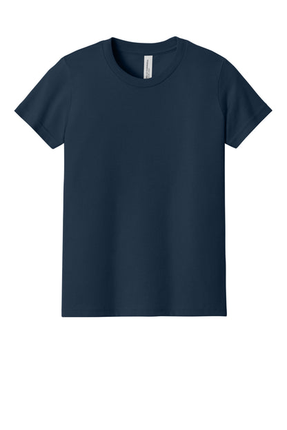 Custom Embroidered Bella + Canvas T-Shirts  in Navy