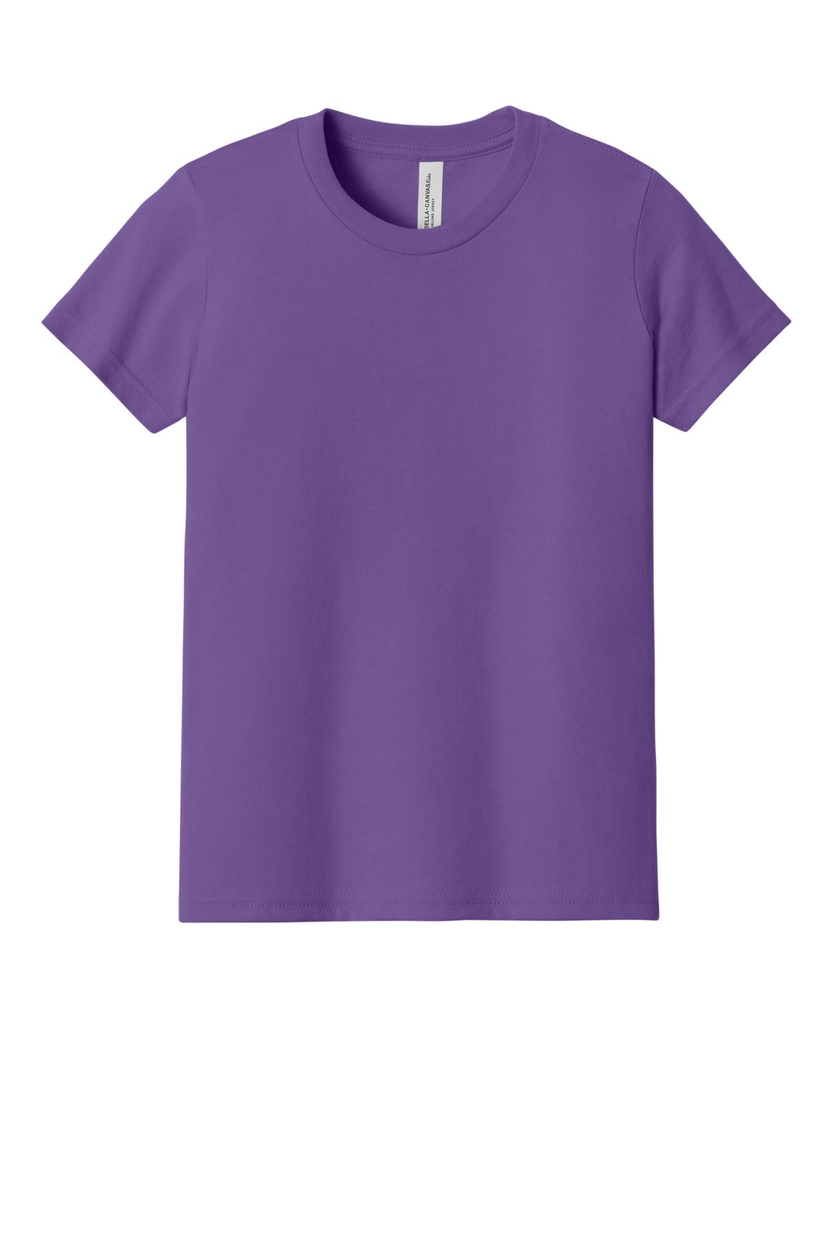 Custom Embroidered Bella + Canvas T-Shirts  in Royal Purple