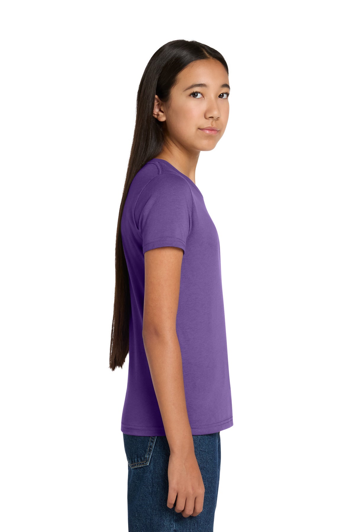 Custom Embroidered Bella + Canvas T-Shirts  in Royal Purple