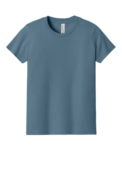 Custom Embroidered Bella + Canvas T-Shirts  in Steel Blue