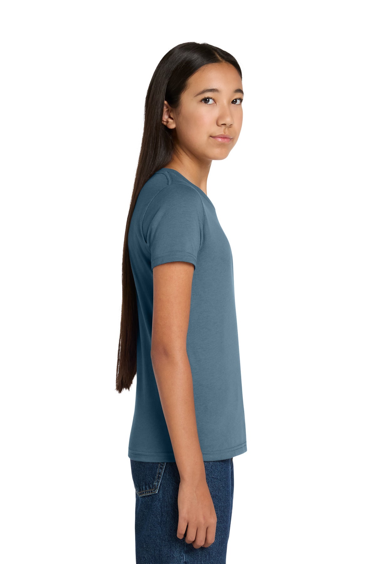 Custom Embroidered Bella + Canvas T-Shirts  in Steel Blue