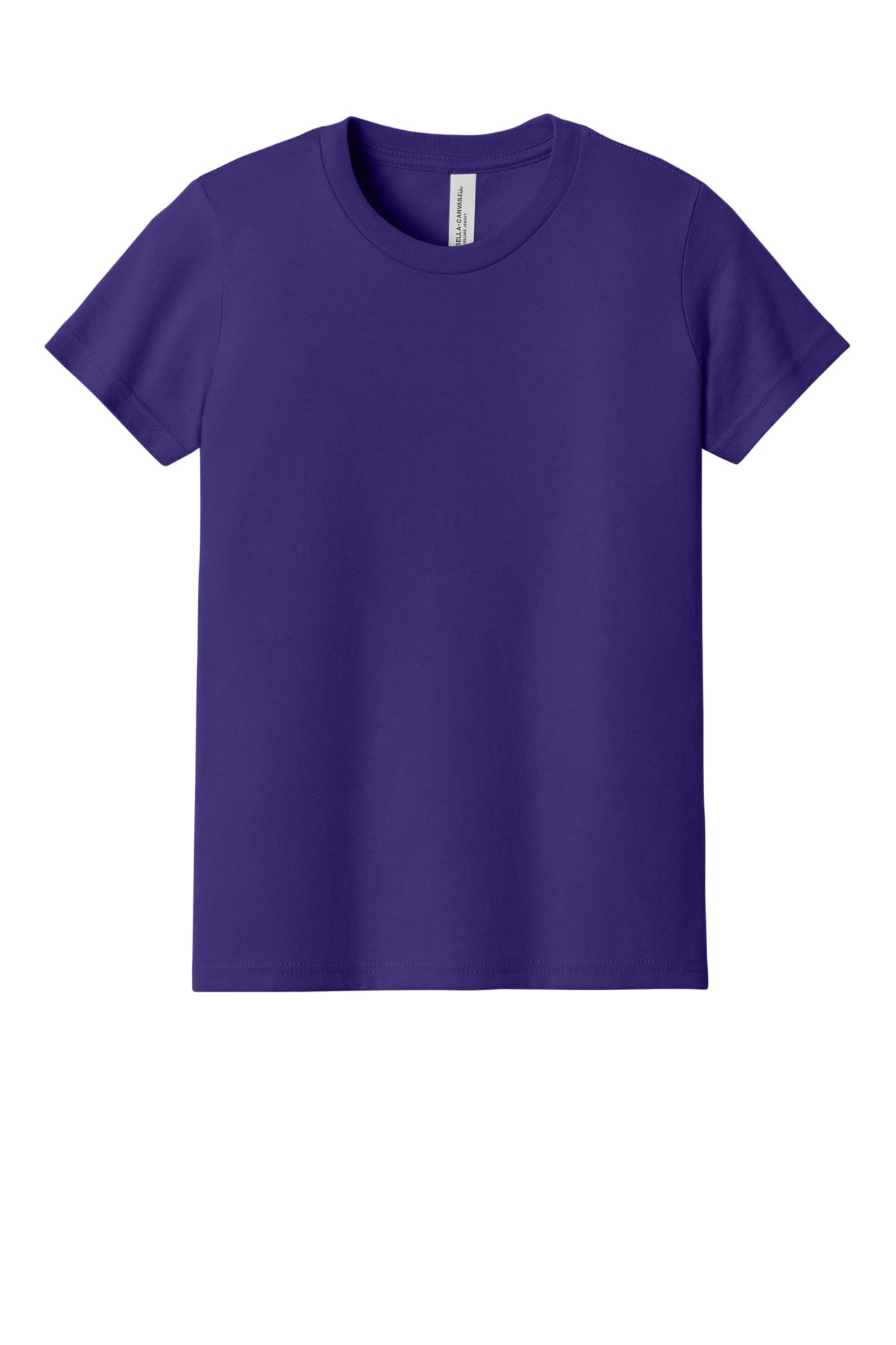Custom Embroidered Bella + Canvas T-Shirts  in Team Purple