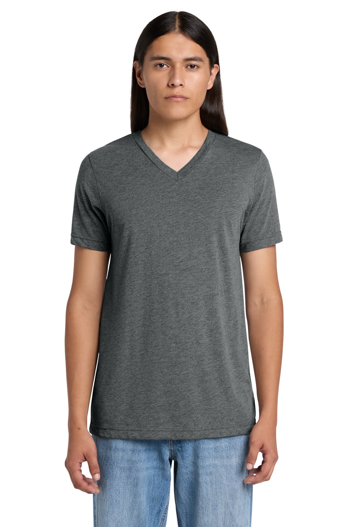 Custom Embroidered Bella + Canvas T-Shirts  in Grey Triblend