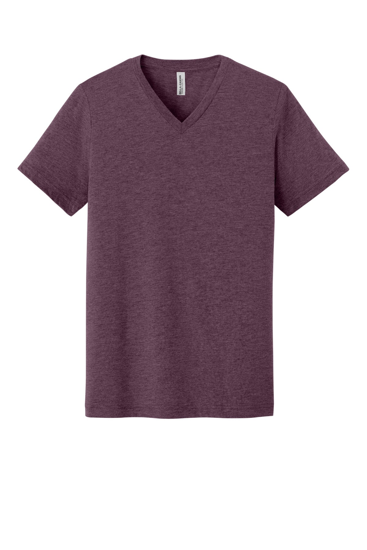 Custom Embroidered Bella + Canvas T-Shirts  in Maroon Triblend