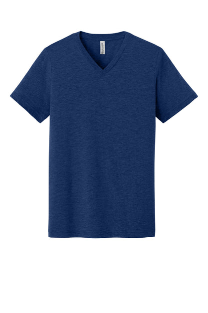 Custom Embroidered Bella + Canvas T-Shirts  in Navy Triblend