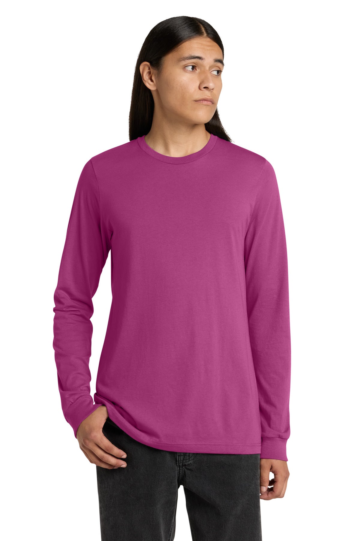 Custom Embroidered Bella + Canvas T-Shirts  in Berry