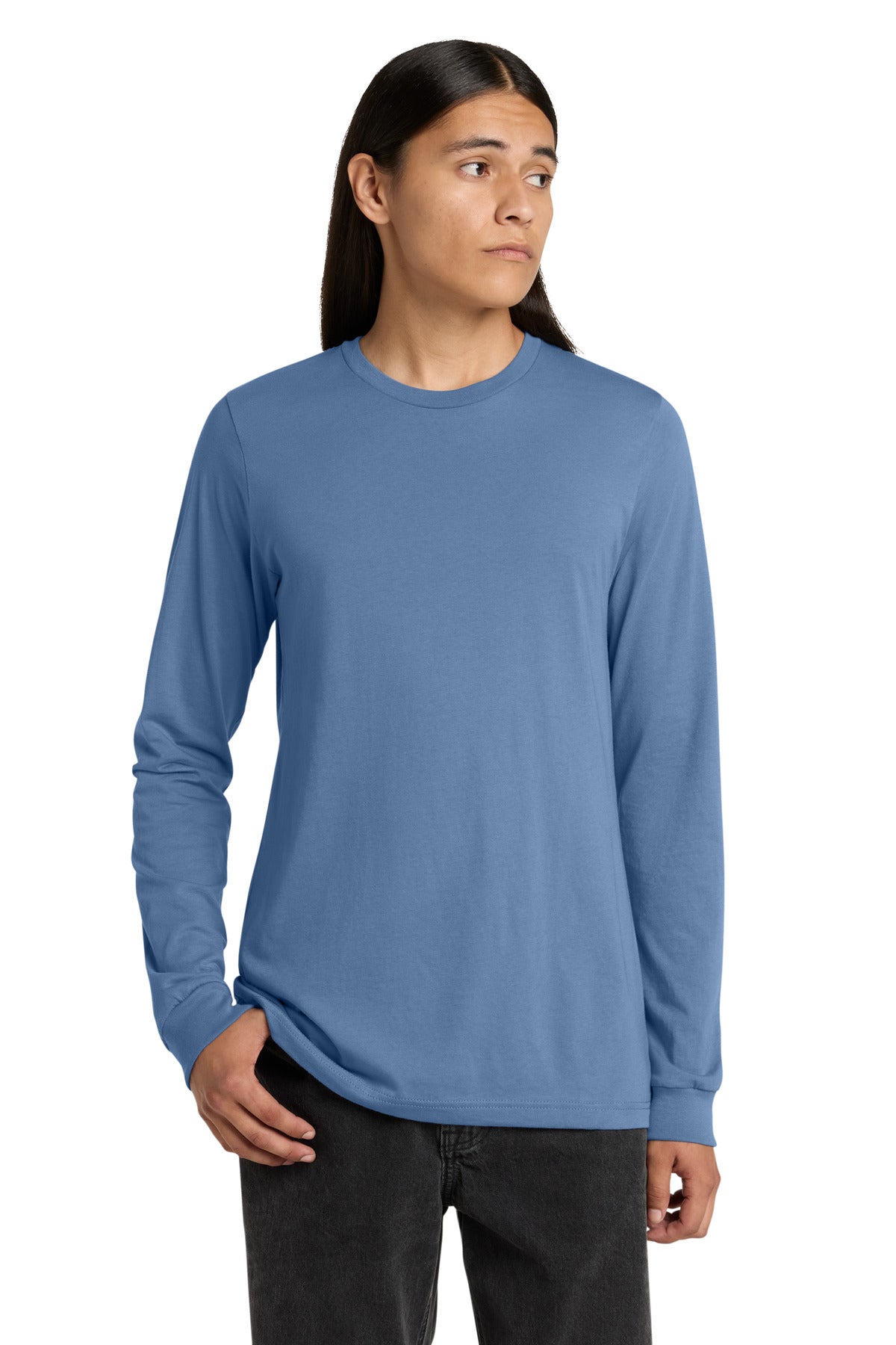 Custom Embroidered Bella + Canvas T-Shirts  in Lavender Blue