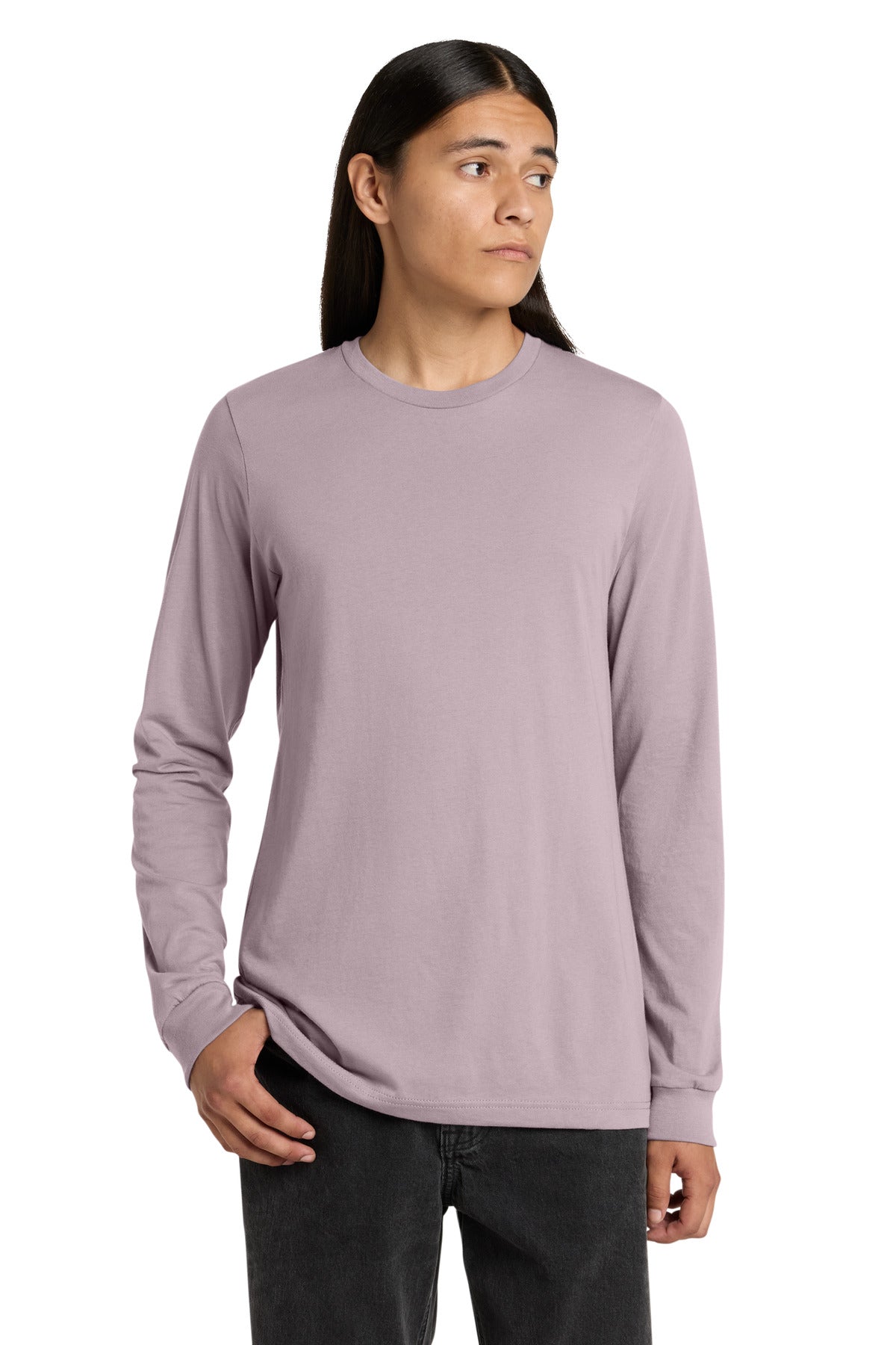 Custom Embroidered Bella + Canvas T-Shirts  in Light Violet